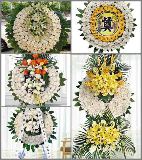 湖北黄冈市黄梅县濯港镇樊垸村花圈速递